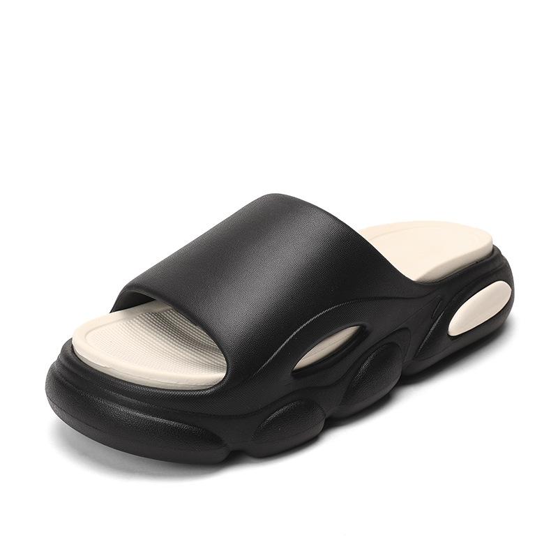 Letnie wysokiej jakości gumowe i plastikowe klapki CM tęczowe walka osobowość lekkie jednopasmowe klapki męskie buty