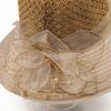 Hat Ladies Temperament Mesh Flower Bucket Hat New Outdoor Sunscreen Visor Hat Big Brim Basin Hat