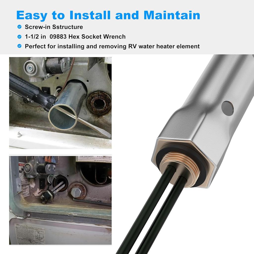 RV Water Heater Element 520900 Replacement Suburban SW6DE SW10DE SW12DE 520789 FOR Suburban RV Water Heater Parts SW Series Electric Water