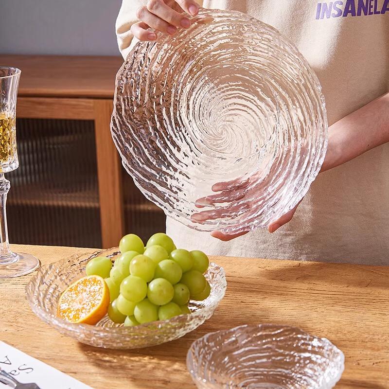 Nordic Irregular Glass Fruit & Snack Plate