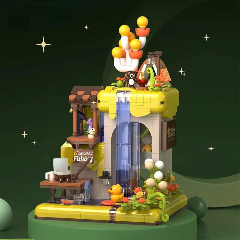 ToylinX Camping Themed Creative Building Blocks Star Field Assembly Brick Toy Perfect Christmas Or Birthday Gift for Kids