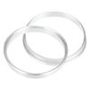 uxcell HUB CENTRIC RI NG Aluminum Hub Ring, Silver Tone, 4 Pieces, 2.8 - 2.6 inches (70.6 - 66.9 mm)