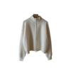 Stand-up Collar Double Zipper Knitted Cardigan Women's 2024 Autumn and Winter New Loose Versatile Solid Color Premium Sweater Jacket
