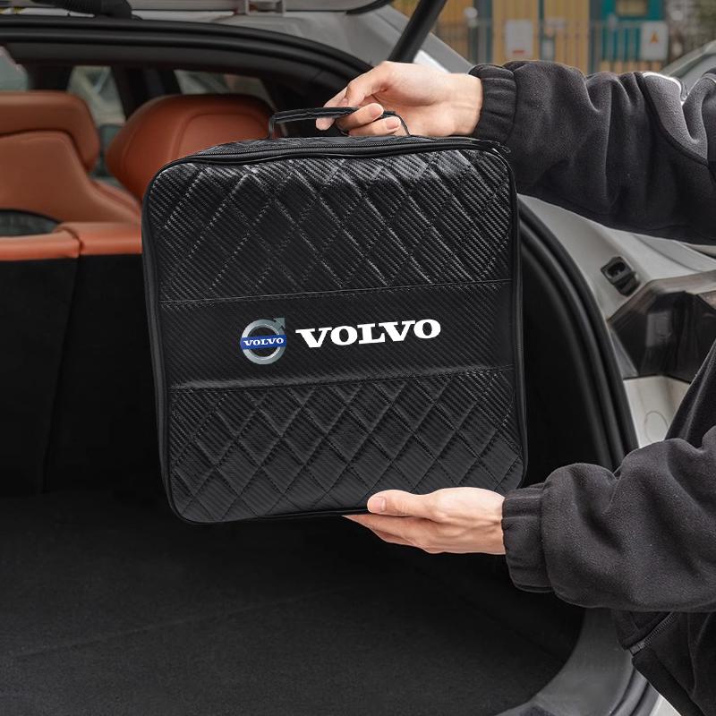 Car Leather Storage Bag High-capacity Auto Trunk Handbag For Volvo Xc60 Xc90 V40 V60 S60 V50 V90 S80 C40 XC40 V70 XC70 C30 EX90