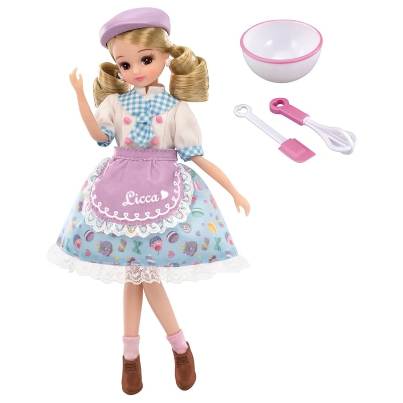 

кукла takara tomy Licca-chan LD-13 Начинающий кондитер Наряжать Игрушки для ролевых игр 3 года и старше