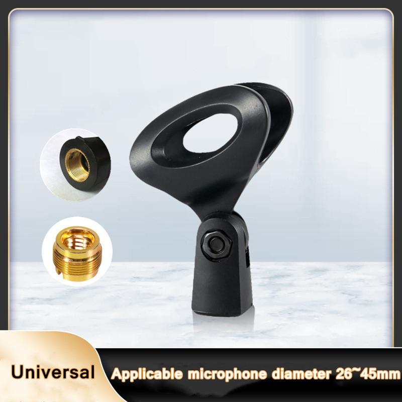 Flexible Copper Threading Mic Holder Universal Microphone Clip Mic Stand Adapter Long-lasting Reliable Strength Mic Clip