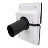 HVAC Wall Penetration Line Set Cover Kit Split AC Wall Cover for Indoor Outdoor   Conditioner Systems 2.36in Pipe Inner Diameter