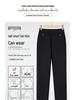 High-Waisted Winter Pants for Elderly Women - Loose, Thick, Velvet-Lined, Casual Long Style