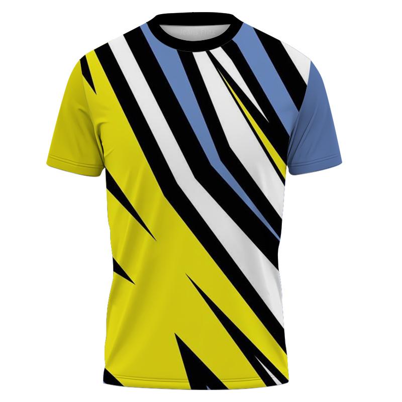 Summer  Table Tennis Badminton Jersey Quick Dry Breathable Men's/Women's Short Sleeve Sports Training Gym Crew Neck T-shirt