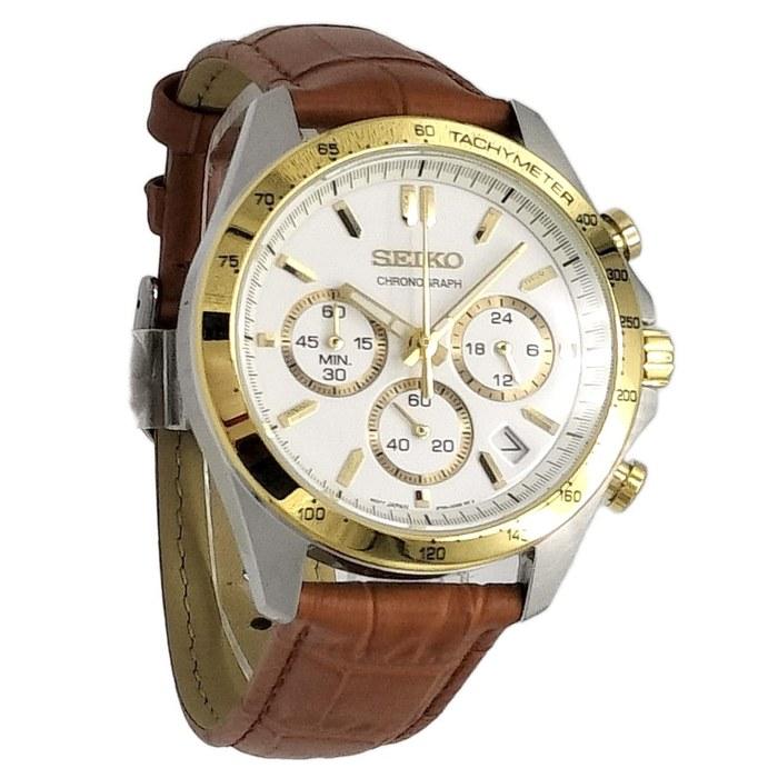 Seiko Chronograph Men s Watch SBTR024/LB (White)