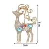 Koreanische Mode Bunte Zirkon Rentier Brosche - Weihnachtliches Temperament Accessoire