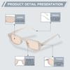 Eye Strain Prevention UV400 Stylish Sunglasses with UV400 Cut for Computers and Blue Light Gray [uxcell] Glasses, Square-Shaped Lenses, Unisex,