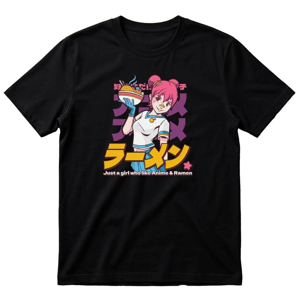 Anime T Shirt RaUnisex Girl Unisexga Japanese Geek Regular Fit Tee Gift For Her
