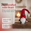 Holiday Gift Ornaments Christmas Faceless Doll Ornament, Plush Gnome Decoration for Home, Xmas Polyester Hanging Decor Figurine with Heart Cap,