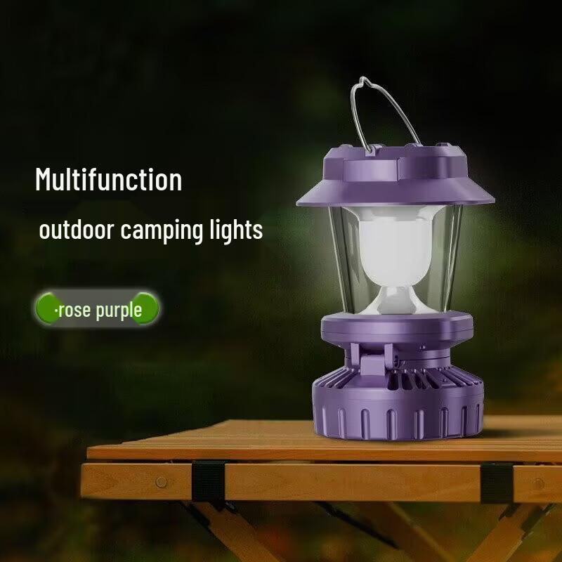 Multi-functional Camping Lantern with Fan & Flashlight