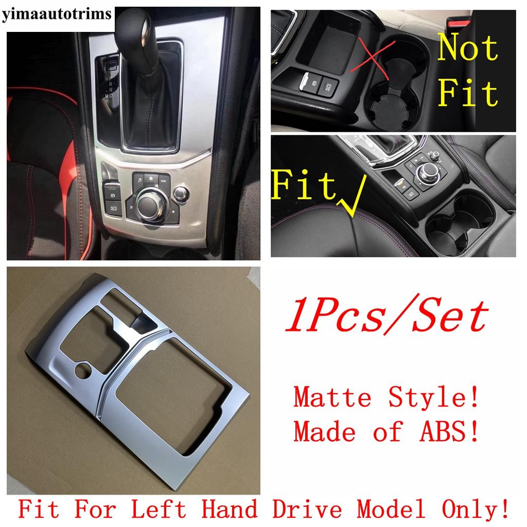 LHD RHD Car Gear Shift Shifter Box Panel Cover Trim Stainless Steel / ABS Accessories Interior For Mazda CX-5 CX5 2017 - 2024
