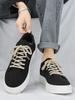 Man Shoe Brown Spring Autumn Canvas Chunky Casual Shoes for Men In Promotion Deals Size 44 Designer Luxury Leisure Sale Sneakers