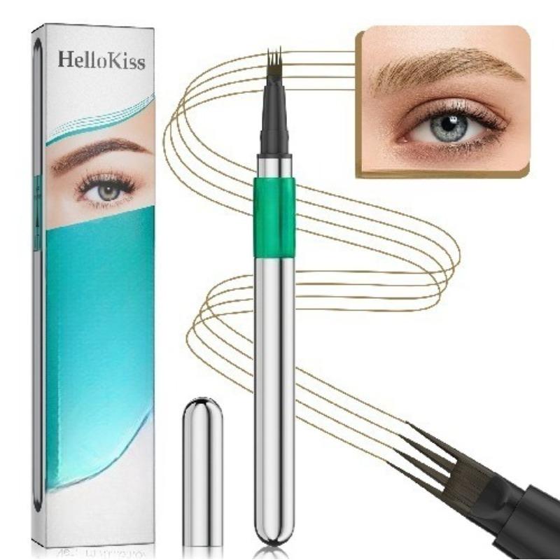 Four-pronged Liquid Eyebrow Pencil Four-tip Forked Liquid Eyebrow Pencil Four-prong Waterproof Sweat-proof and Less Likely To Smudge Eyebrow Pencil