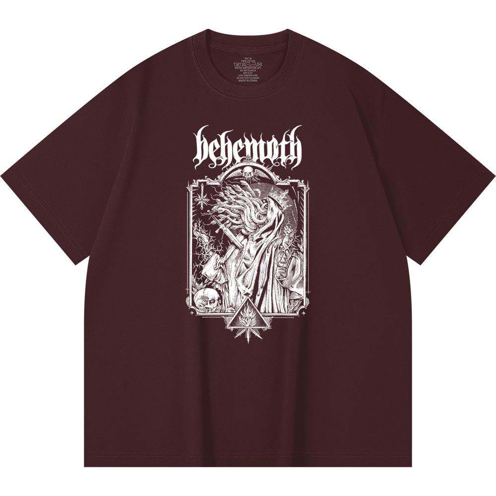 230 Gsm 100% Cotton Heavy Metal T-Shirt Rock Band Popular Music Print Unisex Heavy Cotton T Shirt
