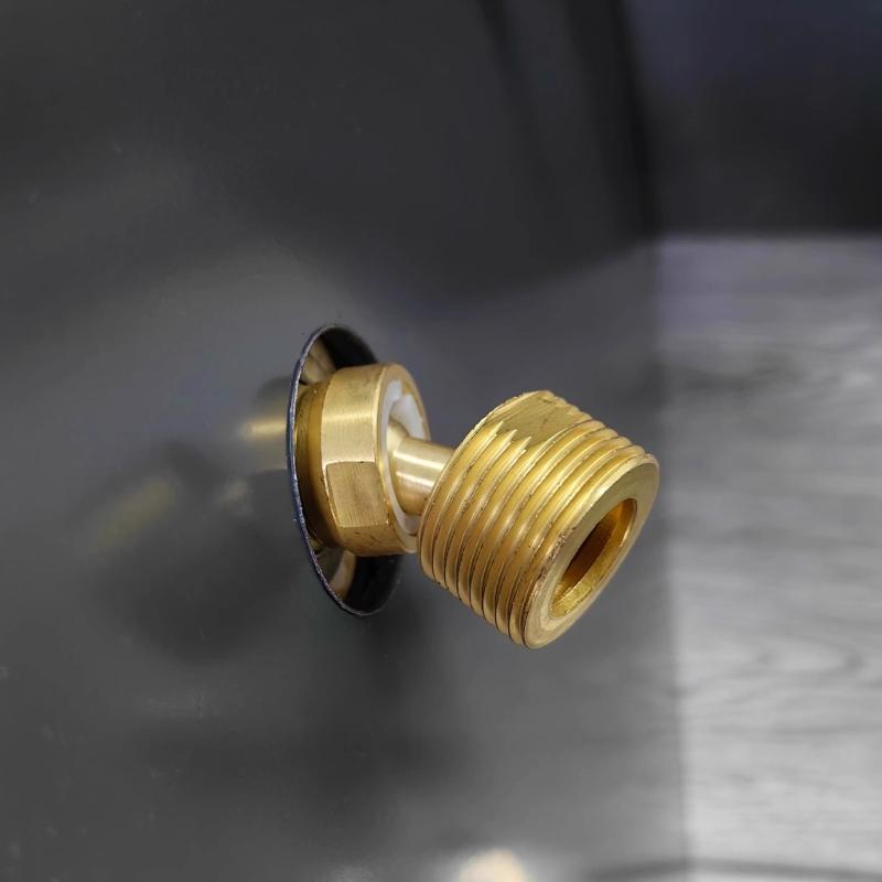 Strong Brass Thread Nipples Adapters Angle Adjustment Shower Faucet Adapters Simple Installs for Valves Connection