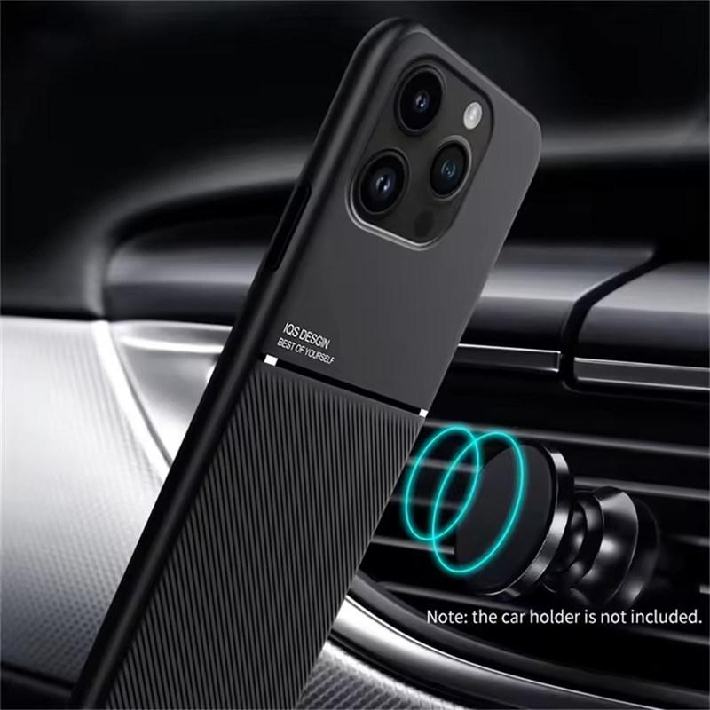 Leather Texture Magnet Case For iphone17 16 15 14 13 11 Pro Max Mini XR XS Max 7/8 Plus SE 16E Cover Magnetic Case