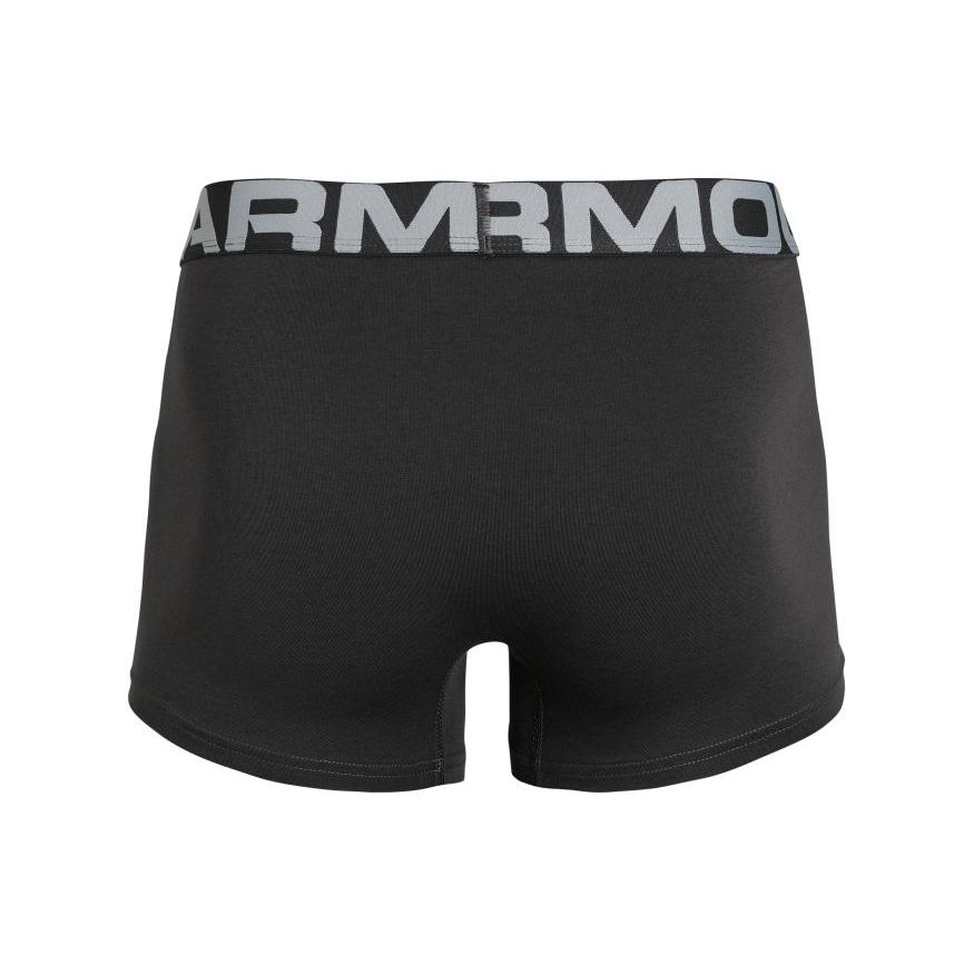 Under Armour UA Charged Casual Letter Waistband Boxer Briefs 3-Pack Men underwear Gray 1363616-010