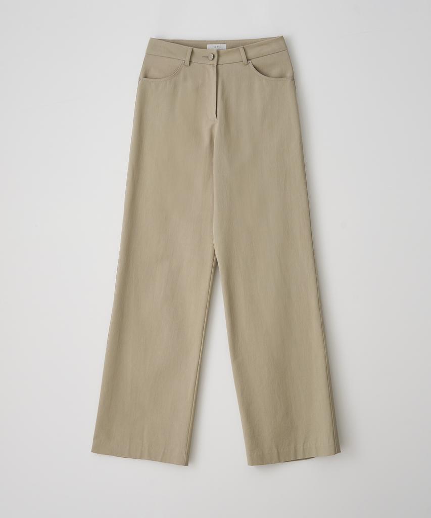 THERYE Cotton Straight Pants(Beige)