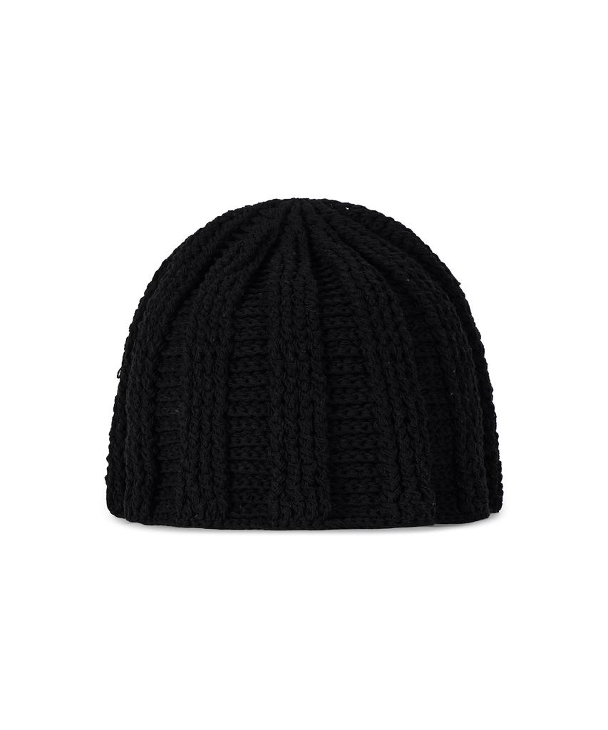 Bajal Va Label Crochet Wave Bucket Hat Black