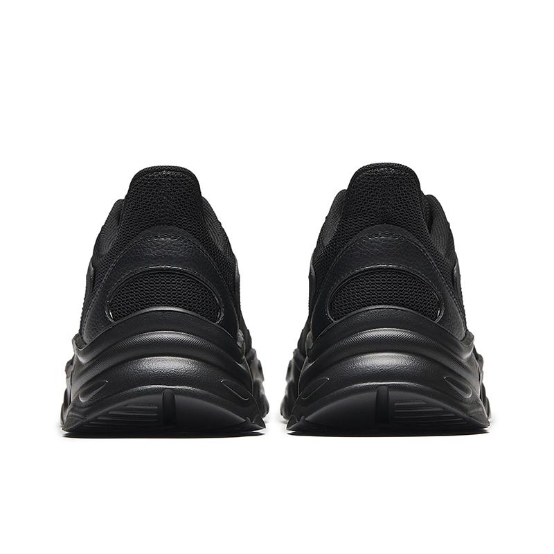 Anta Little Millennium Fabric Synthetic Leather Rubber 2026 Mens Summer Thick Sole Low Top Casual Shoes Men Sneakers Basic-Black 912638811-5