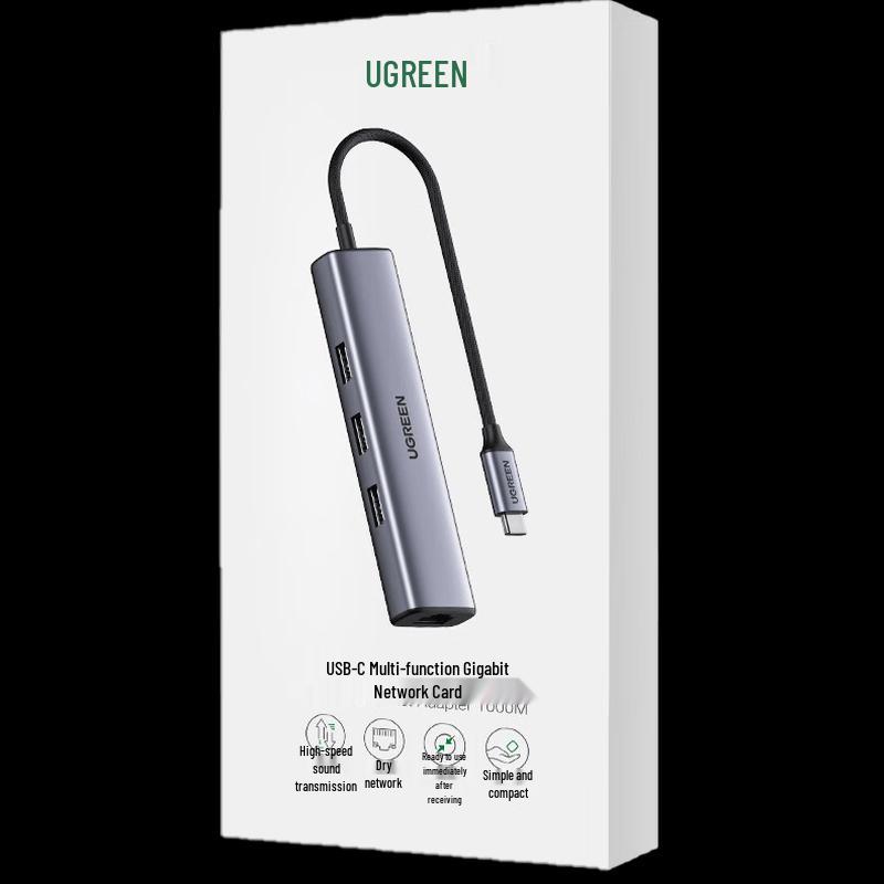 UGREEN 20920 Type-C Gigabit Ethernet & USB Hub