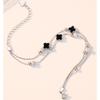 Four-Leaf Clover Anklet Female New Tide Sexy Senior Sense Of Foot Chain Tanabata Gift To Girlfriend