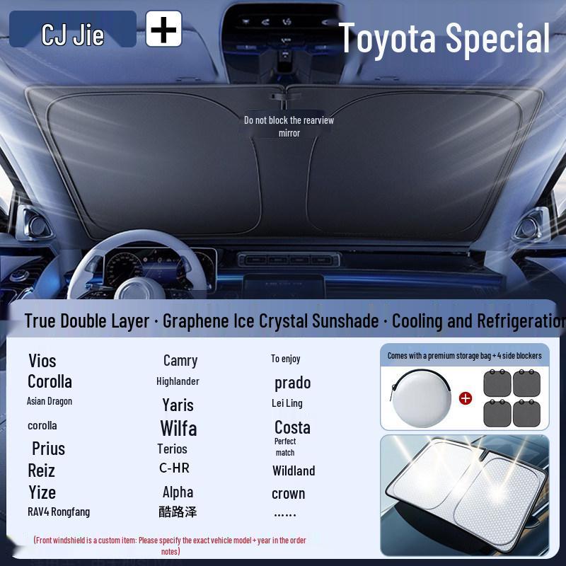 Car Windshield Sunshade Umbrella - Heat and Sun Blocker Visor Cover