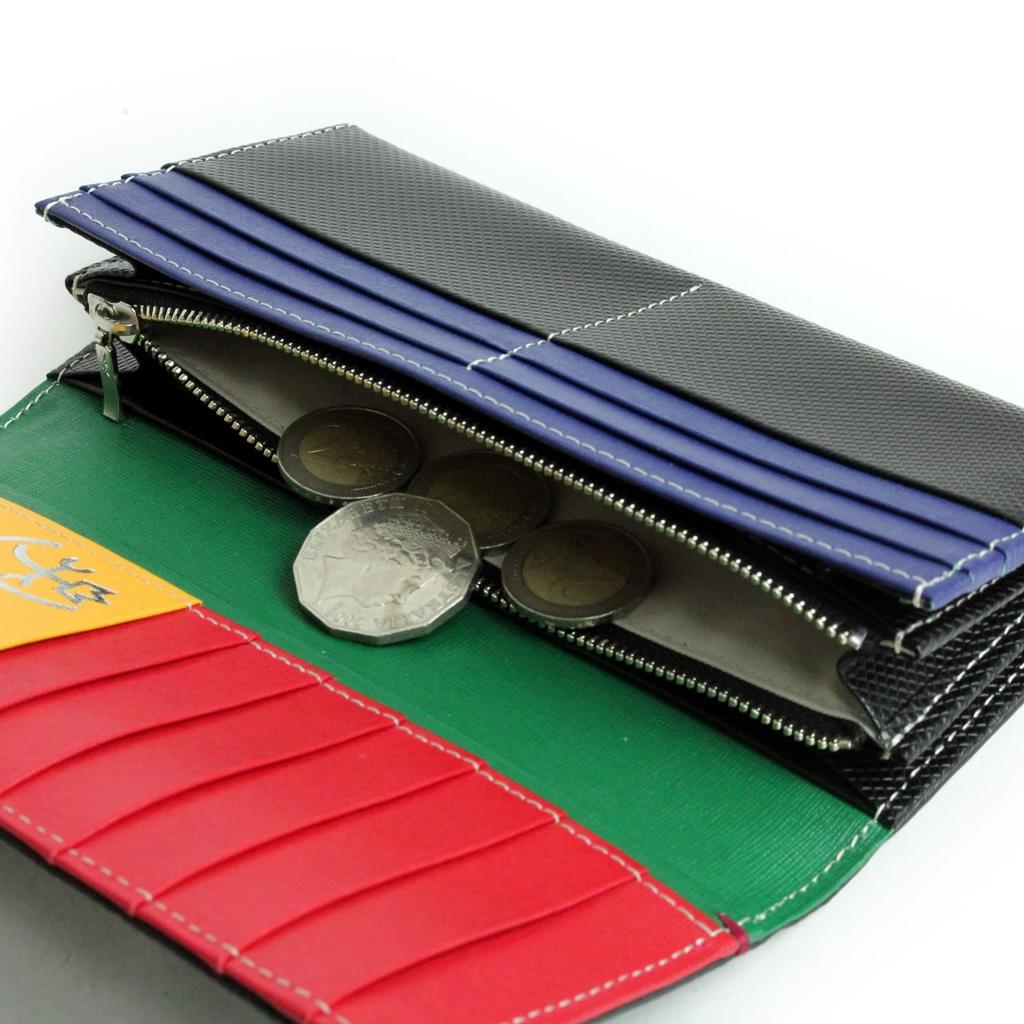 TORQUE Long Wallet with Coin Purse Long Wallet Leather Leather Accessories 096635 Black [Castelbajac]
