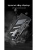 Samsung Z Fold7 Luxury Transparent Electroplated Case with Hinge Bracket & Film
