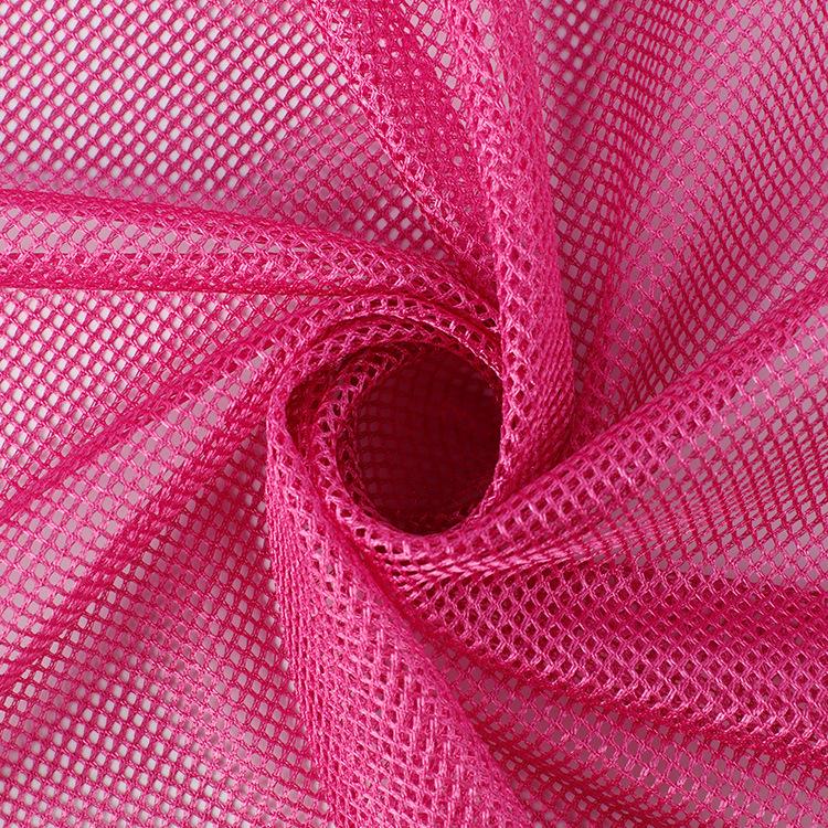 Bright 75D Quick-Dry Breathable Polyester Mesh Fabric for Sportswear Lining