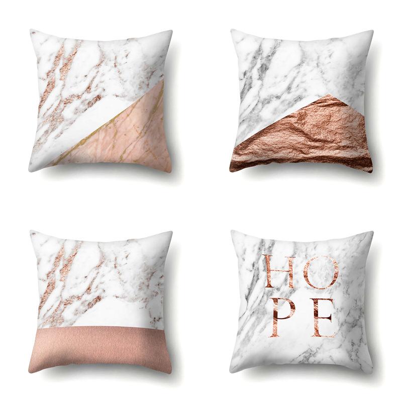 Polyester Pillow Case Automobile Decoration Home Printed Pillow Case Waist Cushion Cover Car Cushion Head Cushion Cover