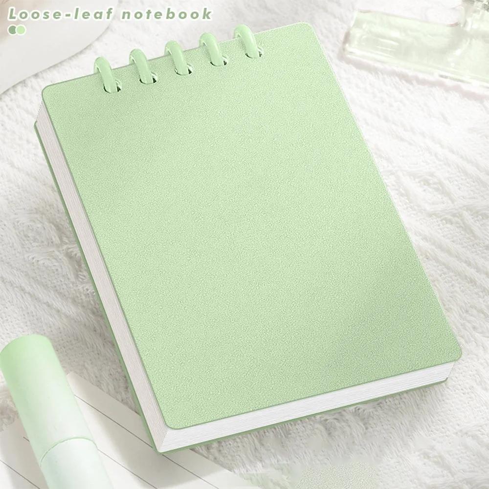 Cute Mini Notebooks A7 Pocket Notebook Small Memo Pad Loose-leaf Square Notepad Horizontal Line Inner Page Memo Pad Diary Book