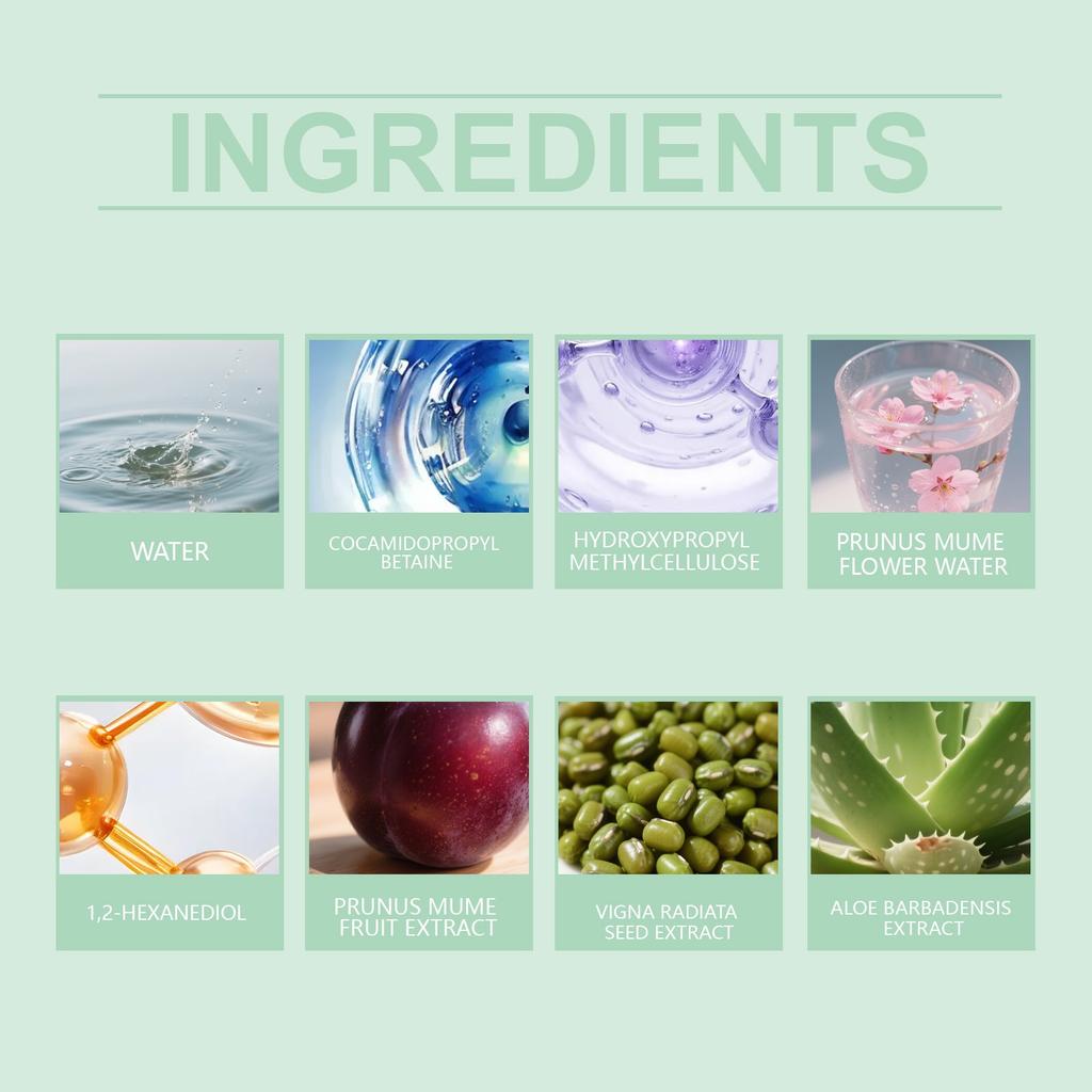 Refreshing Facial Gel, Refreshing Facial Cleanser, Gentle Facial Cleanser, Suitable For All Skin Types