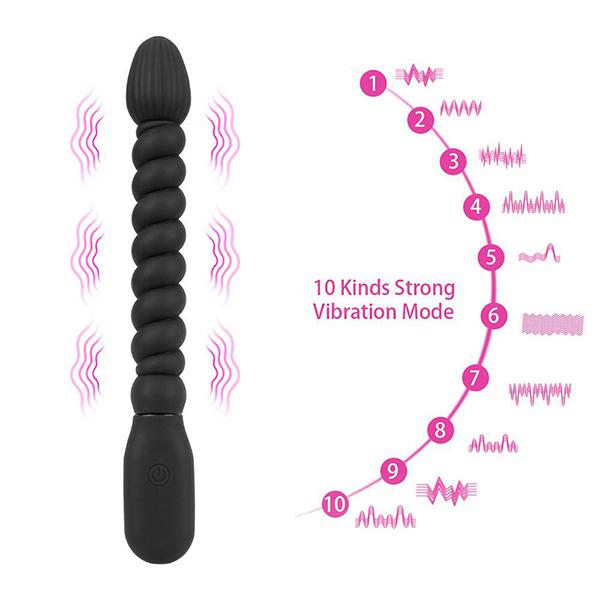 10 Speed Dual Motor Vibrators Stimulator Sex Toys for Men Women Prostate Massage Anal Beads USB Charge Vibrators