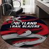 Portland Blazers Artwork Round Rug for Livingroom,Bedroom, Palyroom, Chair Rug, Area rug, Circle Carpet, Large Size Fan Christmas gift