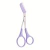 Pink Eyebrow Scissors And Comb, Plastic, For Right Hand, Beginner Eyebrow Trimming Set, For Trimming And Grooming Eyebrows