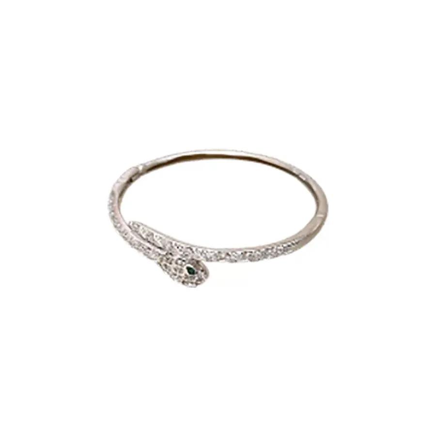 Armband Zirkon Mode Schlangenförmiges Armband Offen Leichter Luxus Hand Schmuck Hochwertiger Schmuck