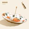 16 bone hand open three-fold antique umbrella solid wood handle parasol vinyl sunscreen sun umbrella