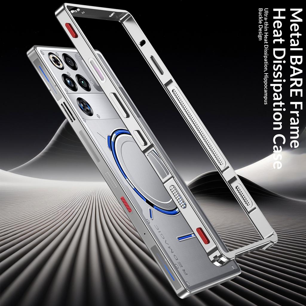 Hülle Für ZTE RedMagic 11 11S Pro Plus Pro + neuer Metallrahmen Wärmeableitung Nackte Maschine Gefühl Abdeckung Stoßfester Stoßfänger Funda