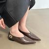 Women Flats Shoes Pointed Toe Shoes Autumn Fashion Shallow Loafers Shoes Designer Dress Elegant Woman Sandals 2025 Mujer Zapatos