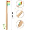10pcs Soft Bristle Tip Bamboo Toothbrushes Natural Adults Oral Care  for Home Travel Hotel