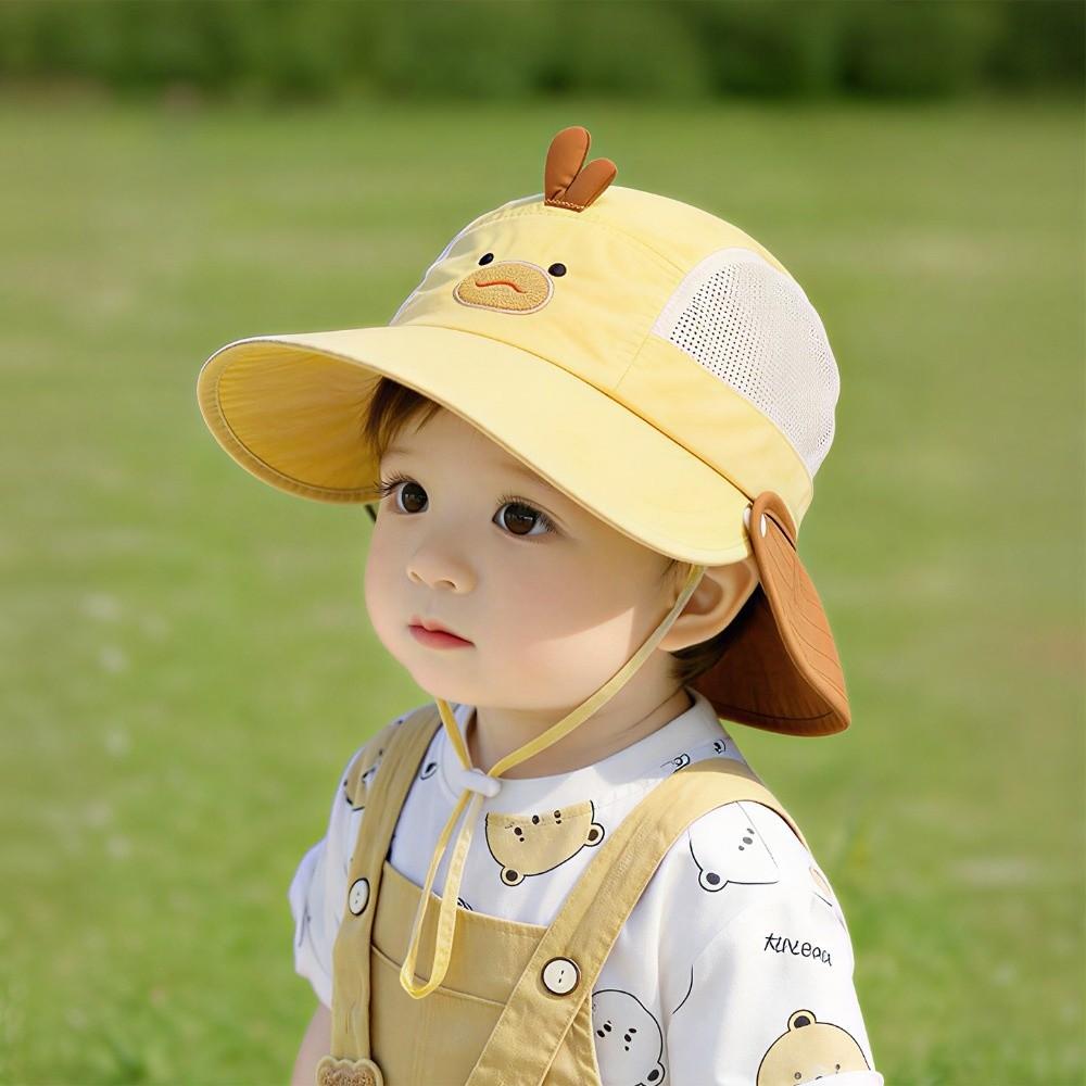 Thin Children's Fishing Cap Sun Protection Kids Beach Hat New Baby Hat  for Boys Girls