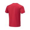 Li-Ning Breathable Comfortable Geometric Color Block Printed Round Neck Short Sleeve Raglan T-Shirt Unisex Tops Cherry-Blossom-Red AAYU031-3