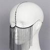 Elegant Crystal Bead Tassels Face Jewelry With Adjustable Metal Chain For Parties Weddings And Special Event