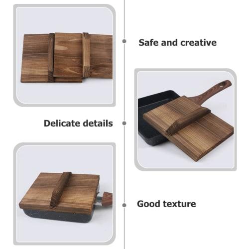 Commercial-grade Wooden Omelet Lid, 13cm Wooden Lid, Omelet Pan, Omelet Pan Lid, Wood